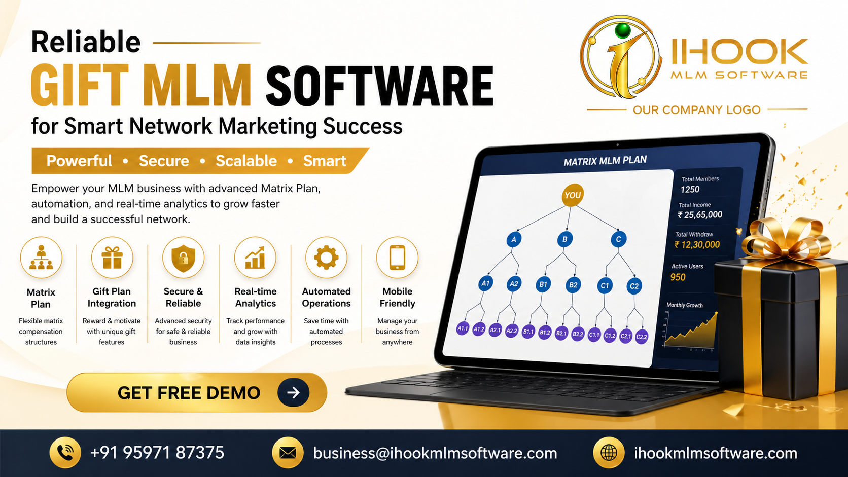 Gift MLM Plan Software | IHook MLM Software